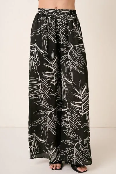 Hazel Blues® |  Mittoshop Printed Wide Leg Pants