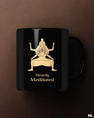 Heavily meditated printed mugs
