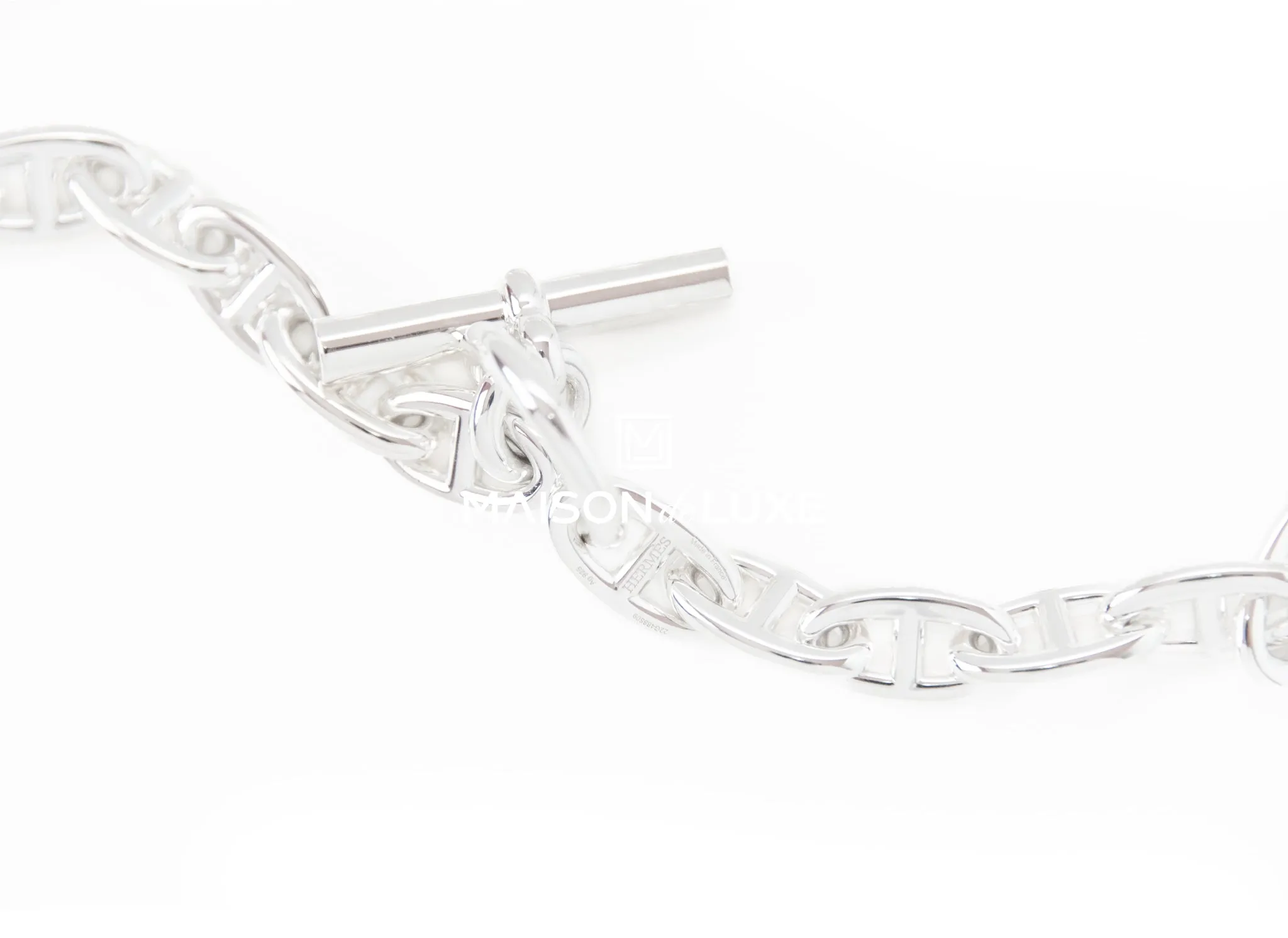 Hermes Chaine d'Ancre GM Sterling Silver Necklace
