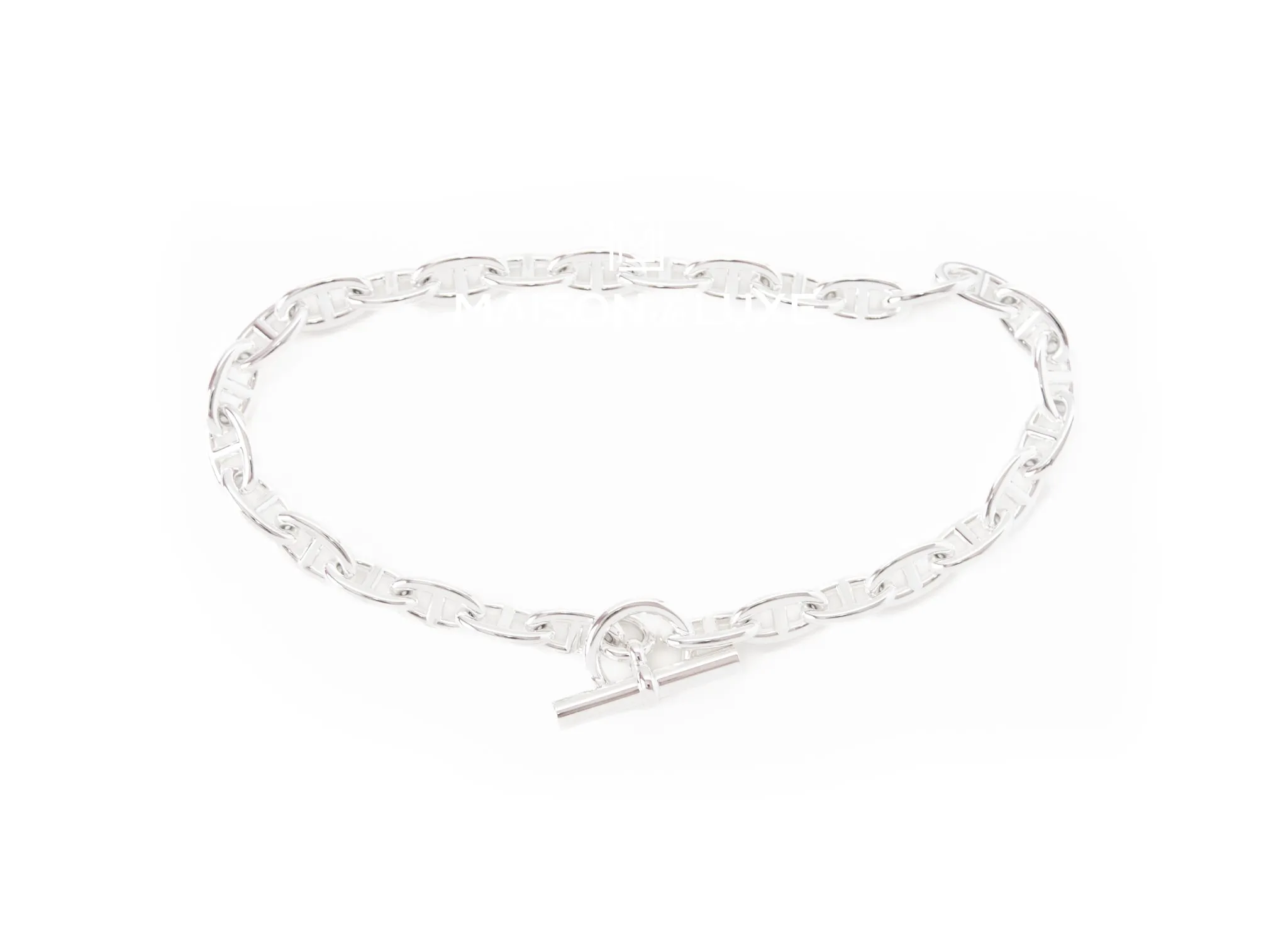 Hermes Chaine d'Ancre GM Sterling Silver Necklace