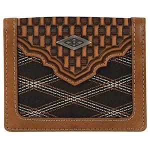 HG22054825W5 Justin FP Slim Card Wallet Crisscross Stitch