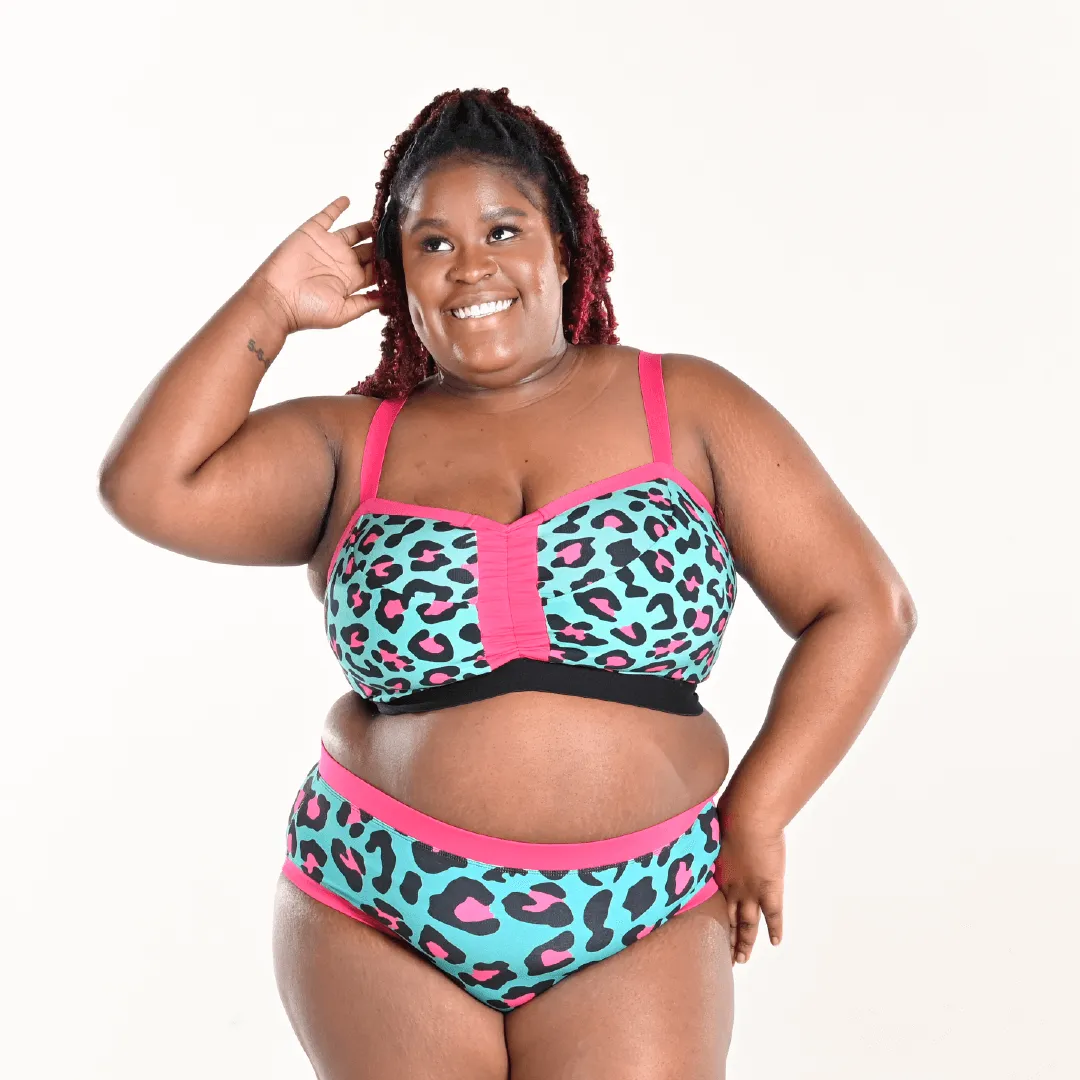 High Rise Briefs - Hot Leopard