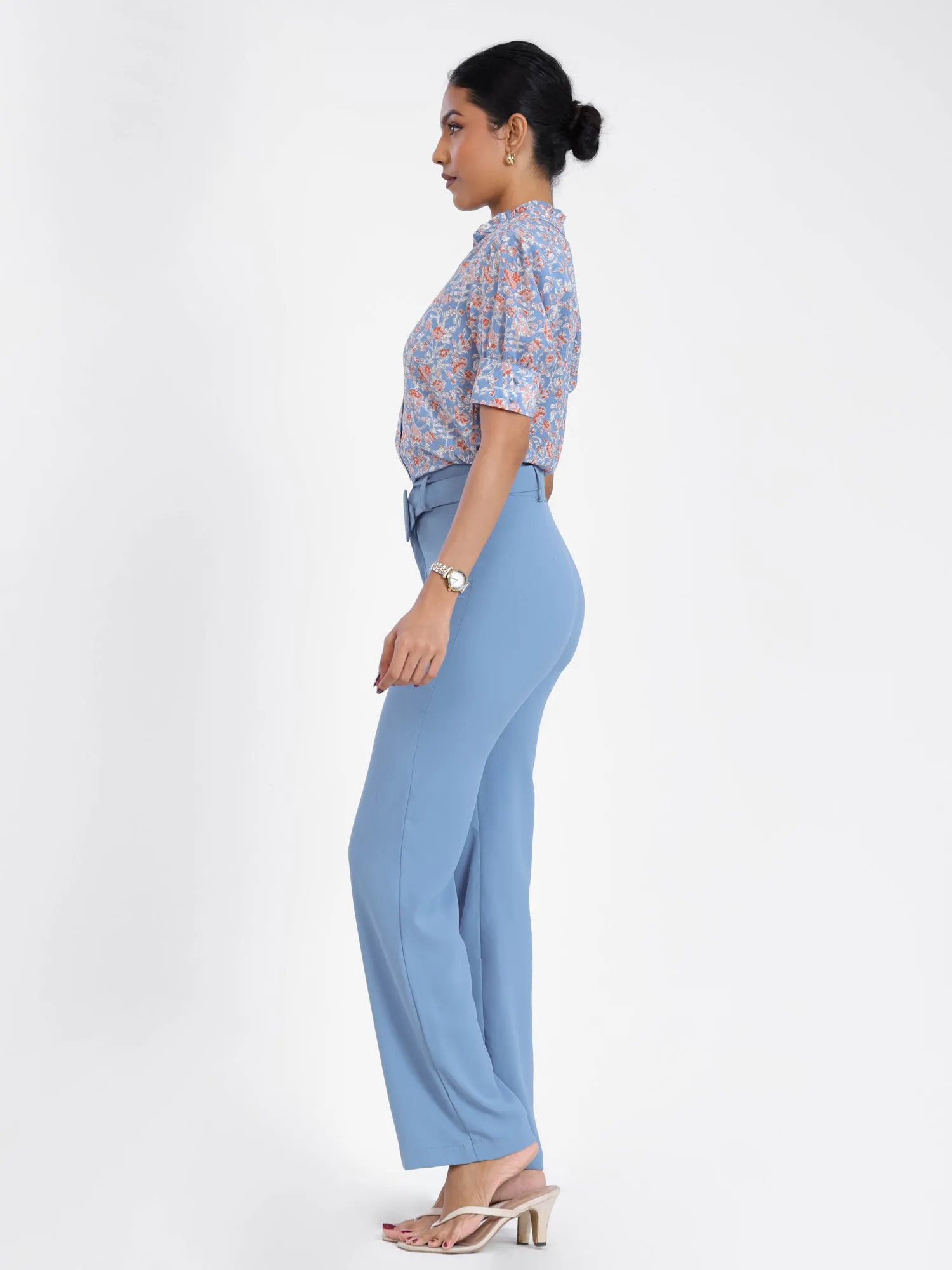 High Waist Straight Leg Pant