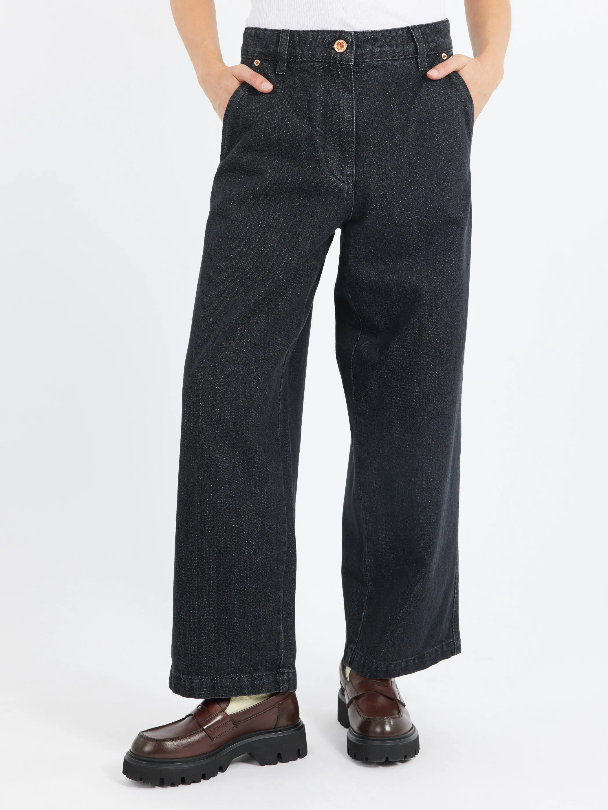 High-Waisted Denim