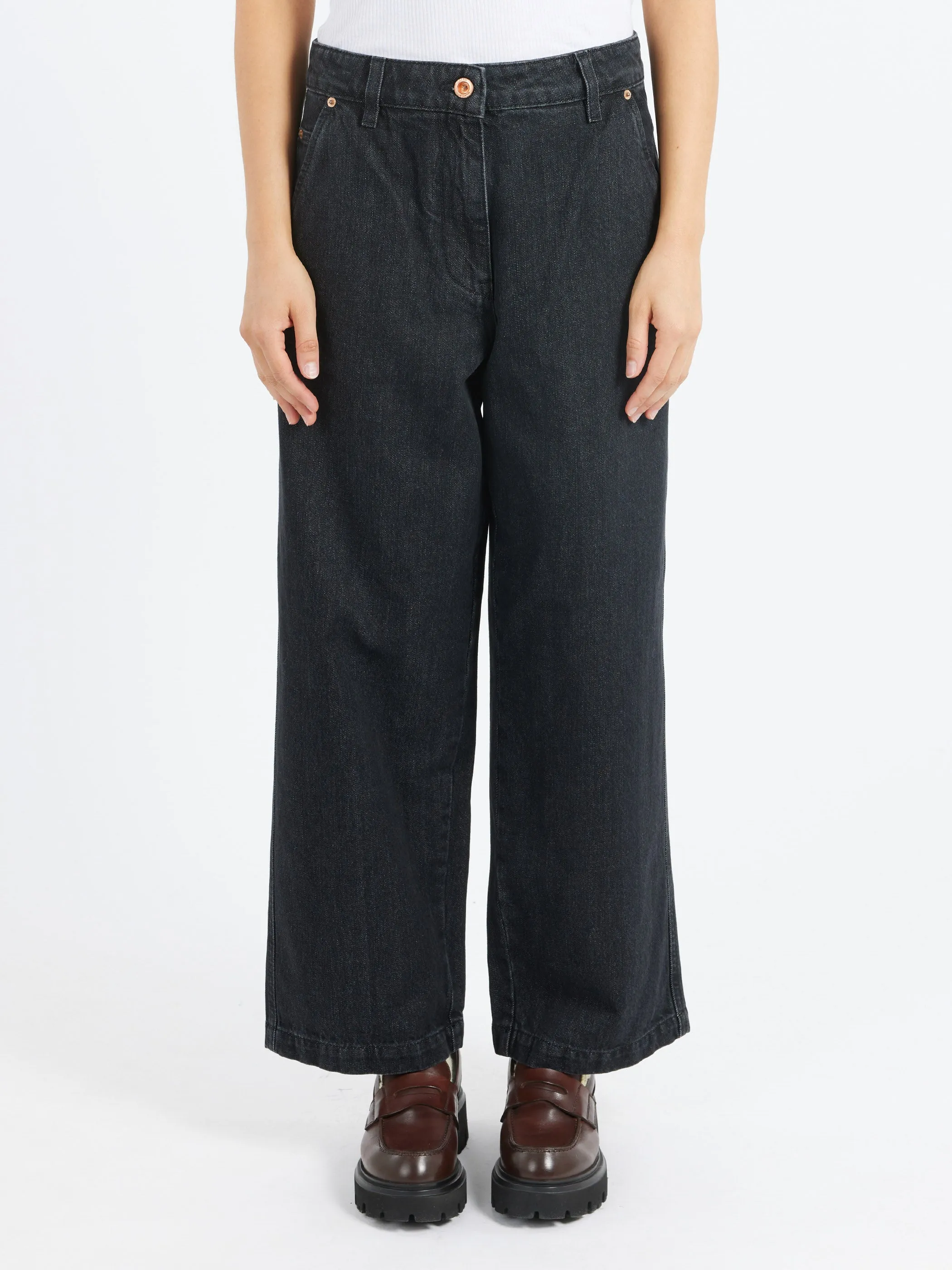 High-Waisted Denim
