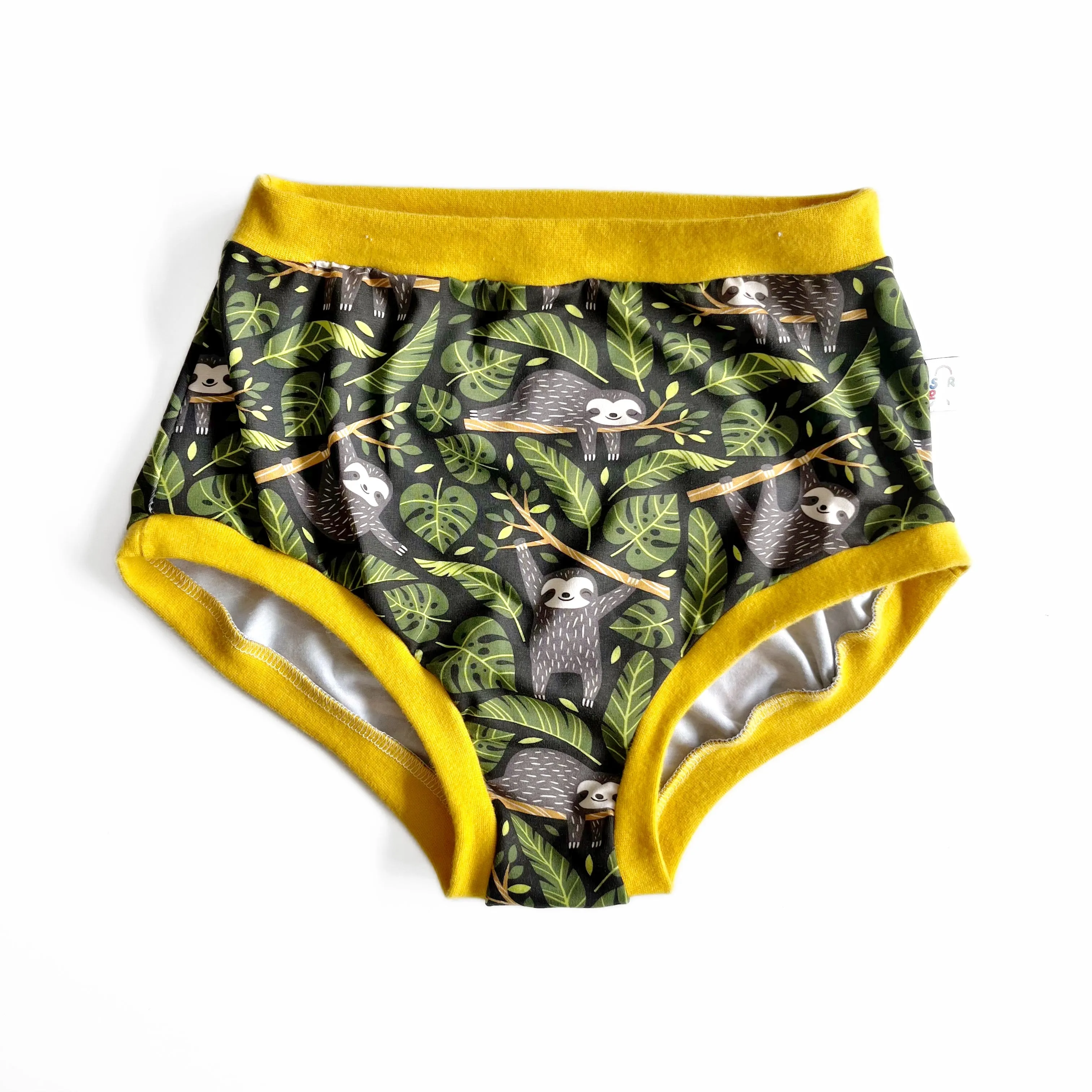 High Waisted Sloth Pants | Women's Knickers | Organic Cotton Underwear