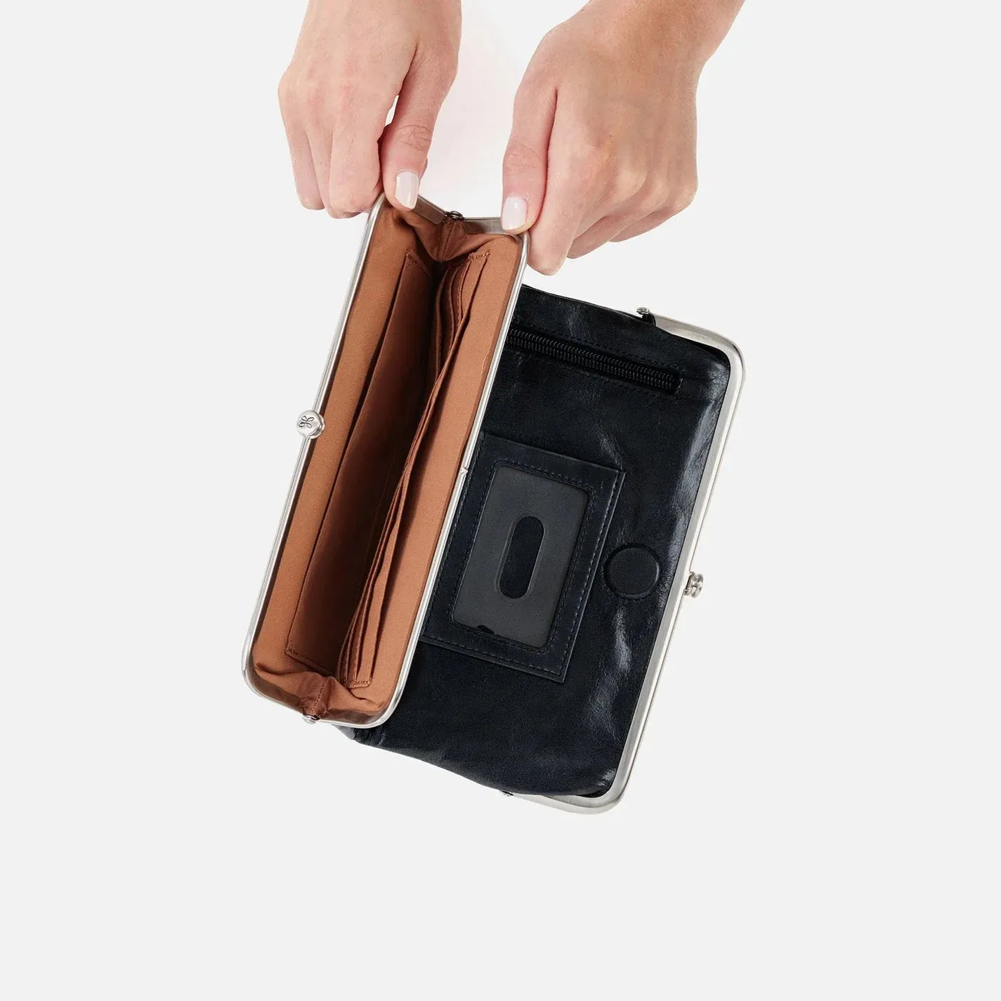 HOBO Lauren Clutch Wallet - Vintage Hide - Black