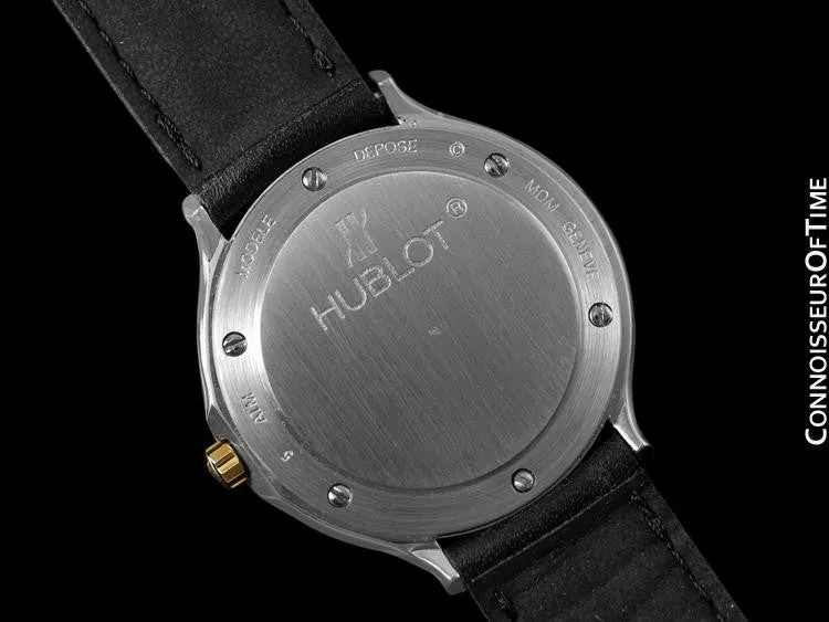 Hublot MDM Two-Tone Midsize Mens Watch - Stainless Steel, 18K Gold & Diamonds