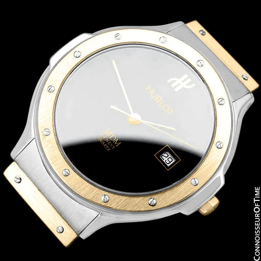 Hublot MDM Two-Tone Midsize Mens Watch - Stainless Steel and 18K Gold