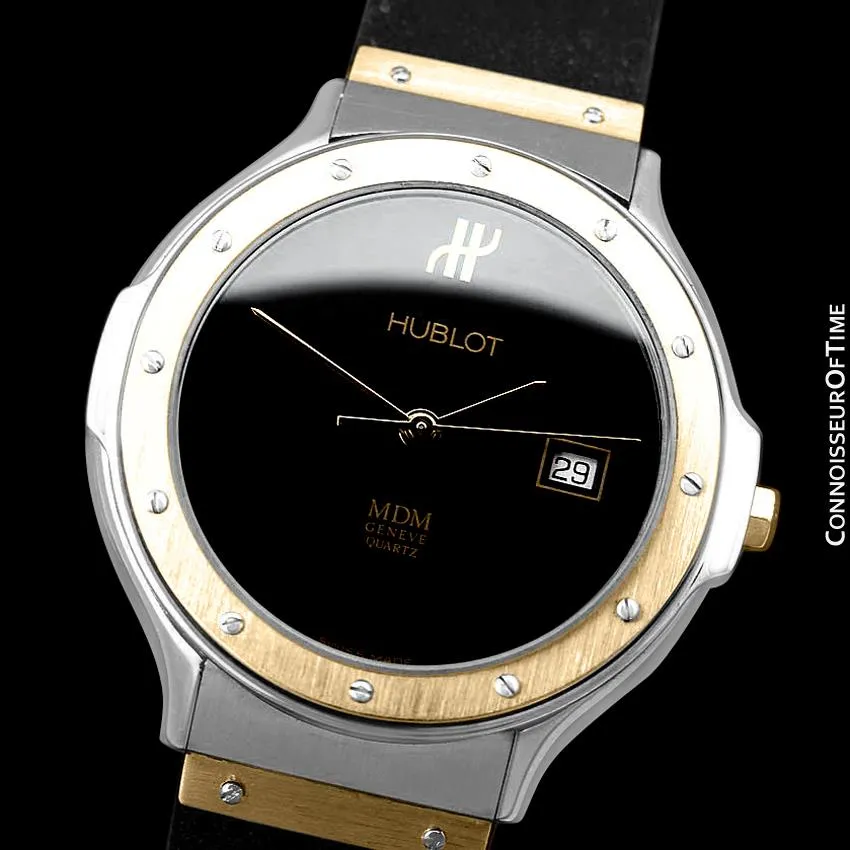 Hublot MDM Two-Tone Midsize Mens Watch - Stainless Steel and 18K Gold