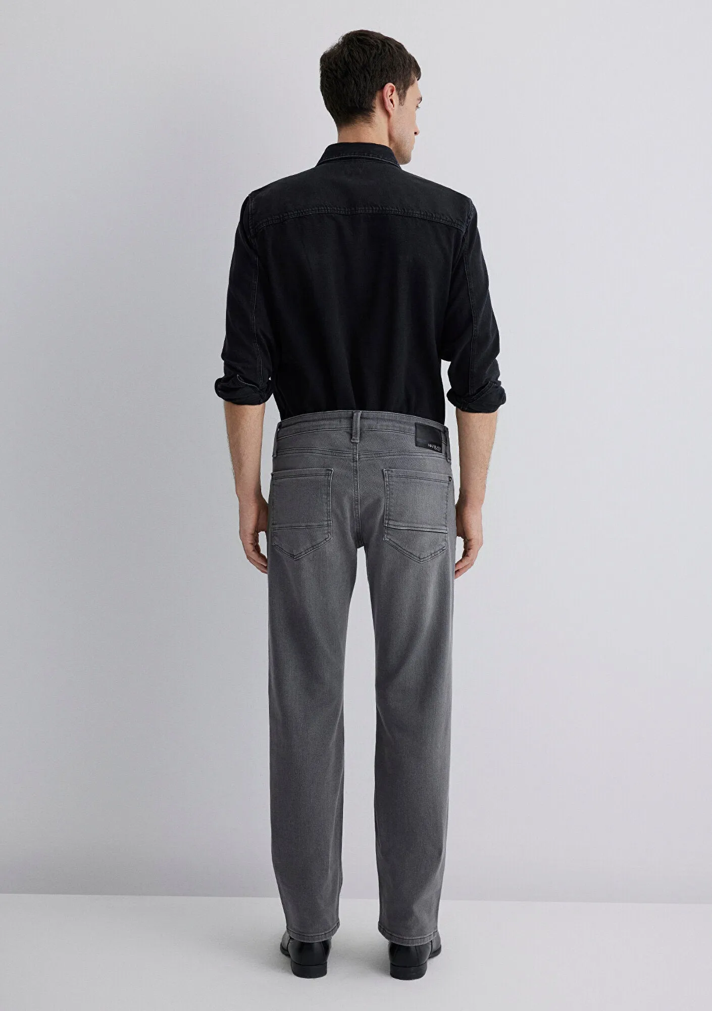 Hunter Light Grey Mavi Black Jean Pants