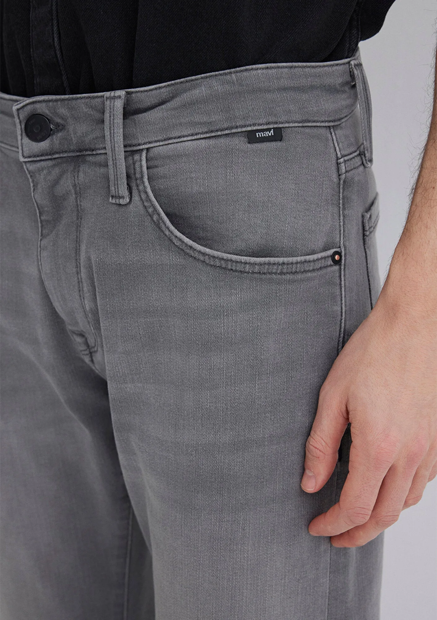 Hunter Light Grey Mavi Black Jean Pants