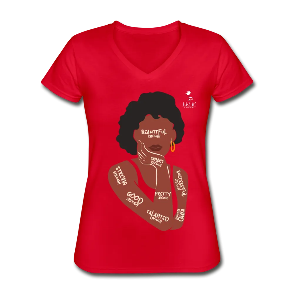 I Am Enough - Women's V-Neck T-Shirt