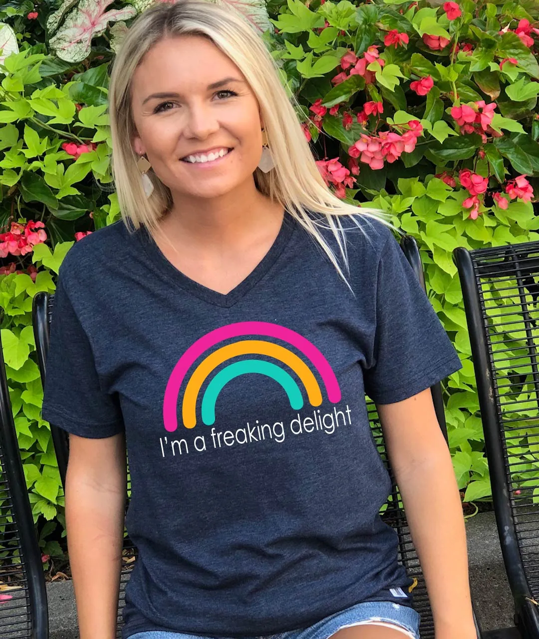 I'm A Freaking Delight Shirt | Funny Shirt | Unisex V Neck