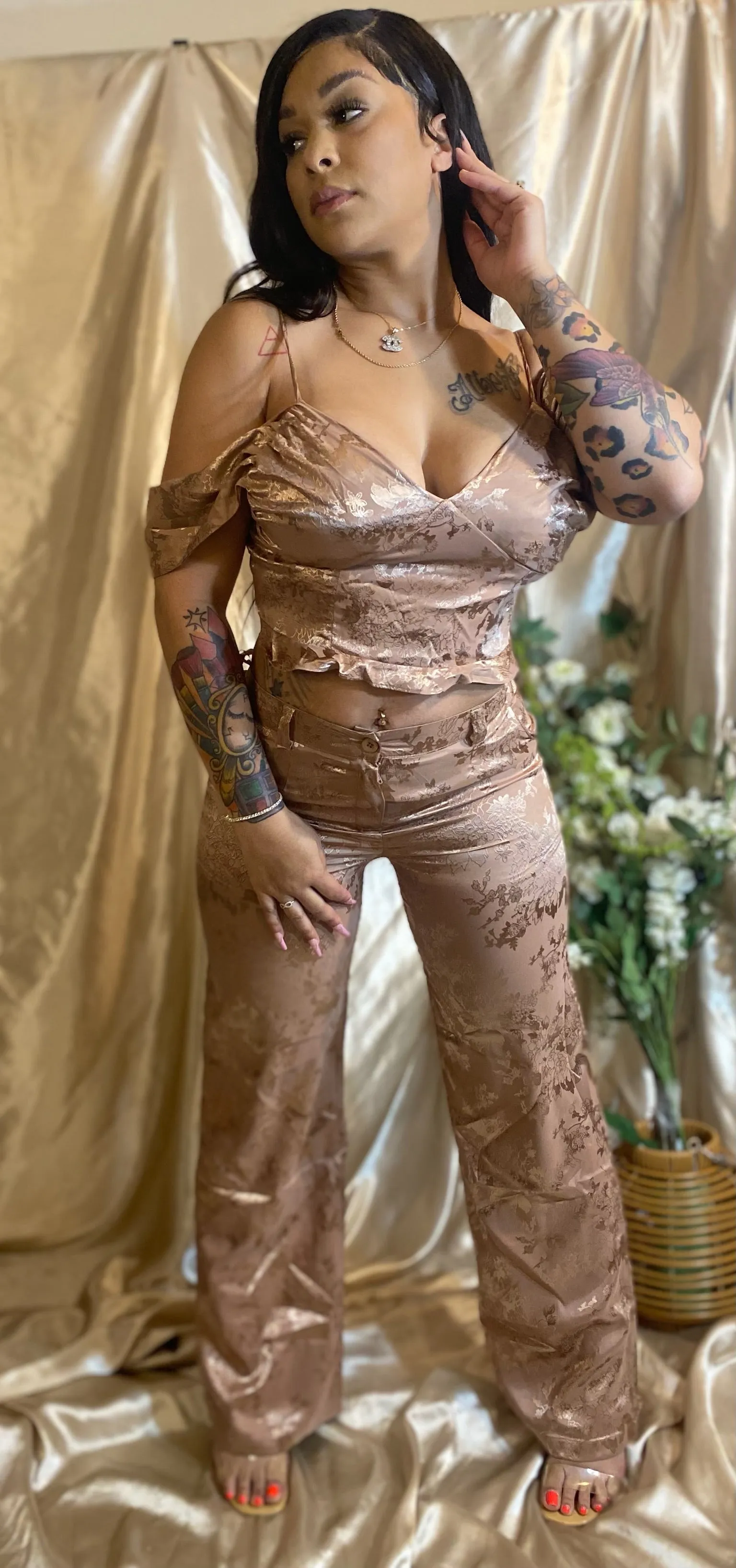 Imani pants Co ord  - Mocha