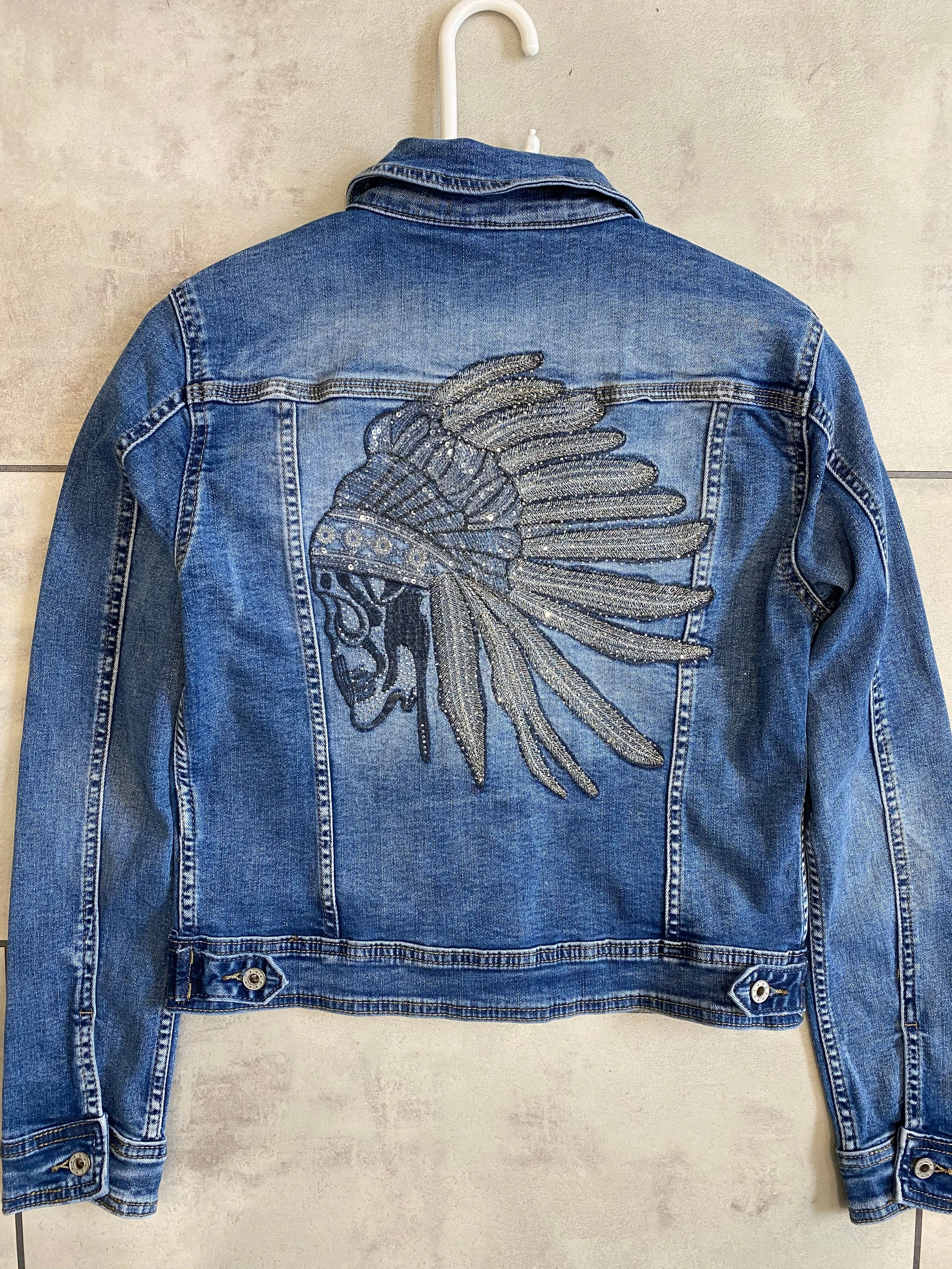 Indian Logo Melly & Co Denim Jacket