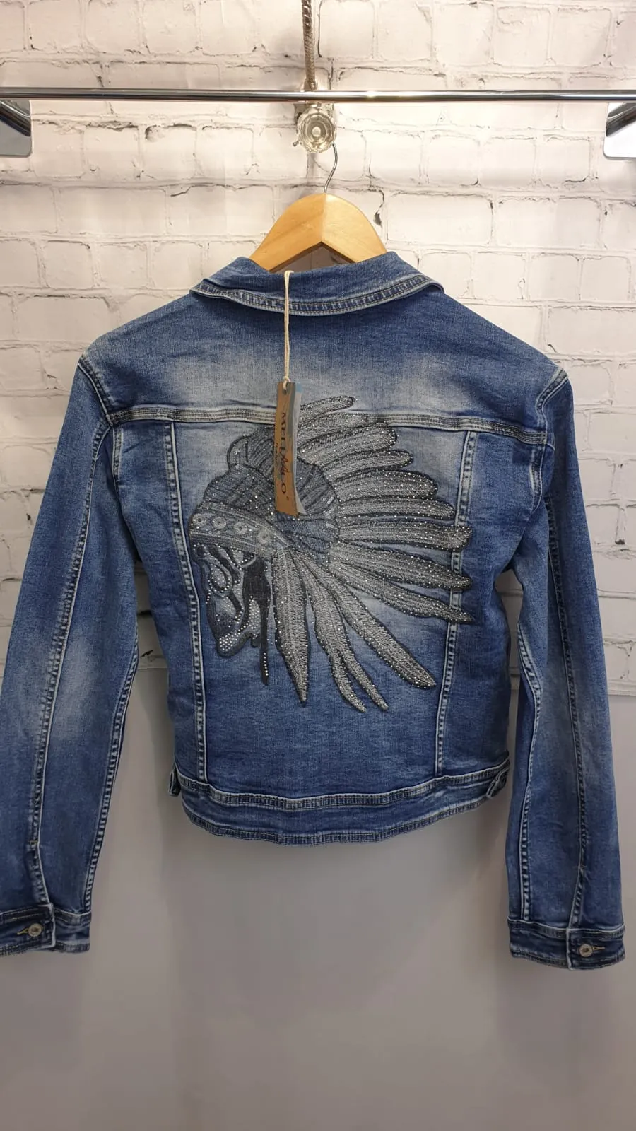 Indian Logo Melly & Co Denim Jacket