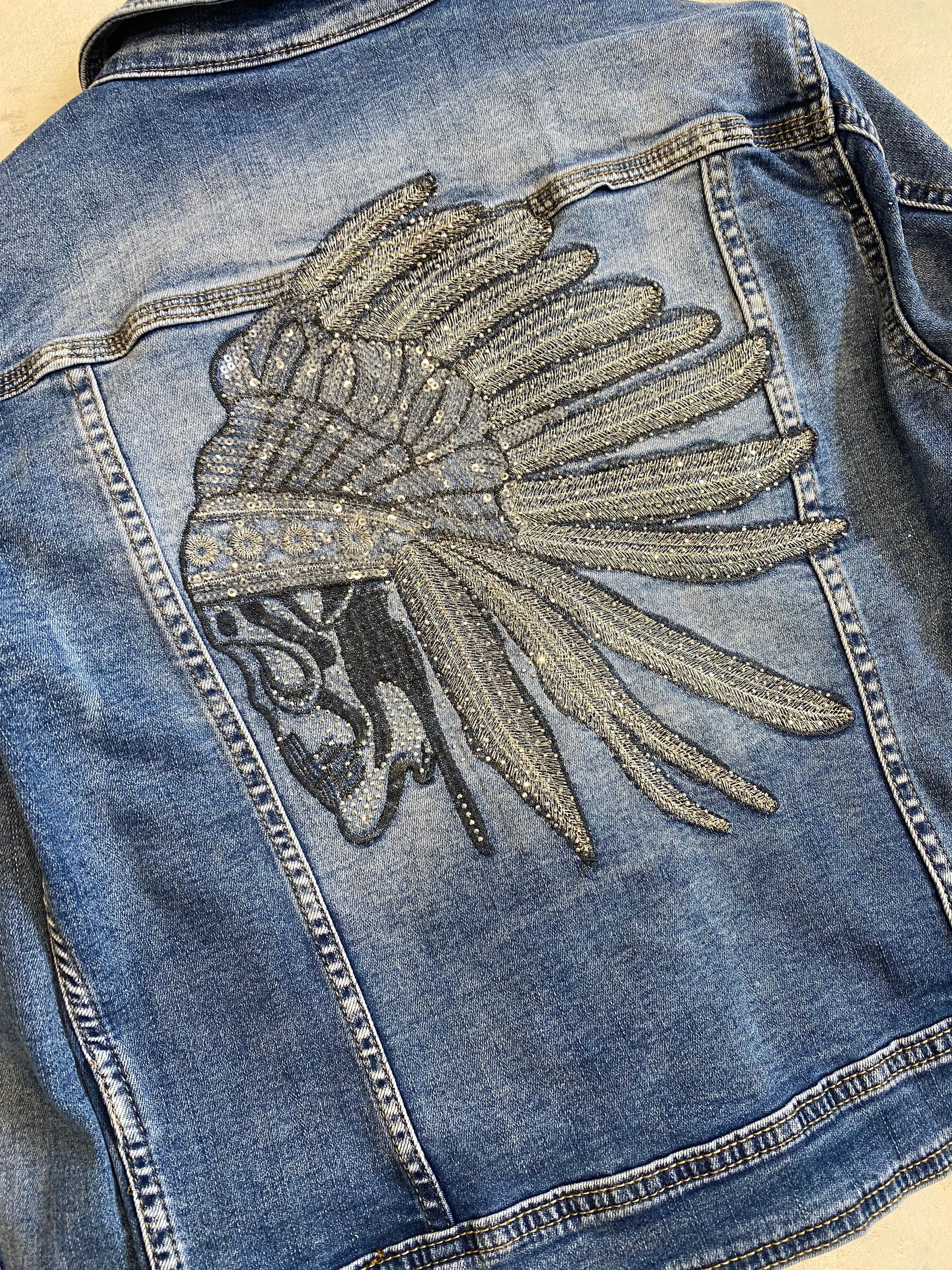 Indian Logo Melly & Co Denim Jacket