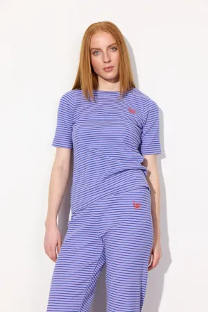 Indie T-shirt - Purple Striped