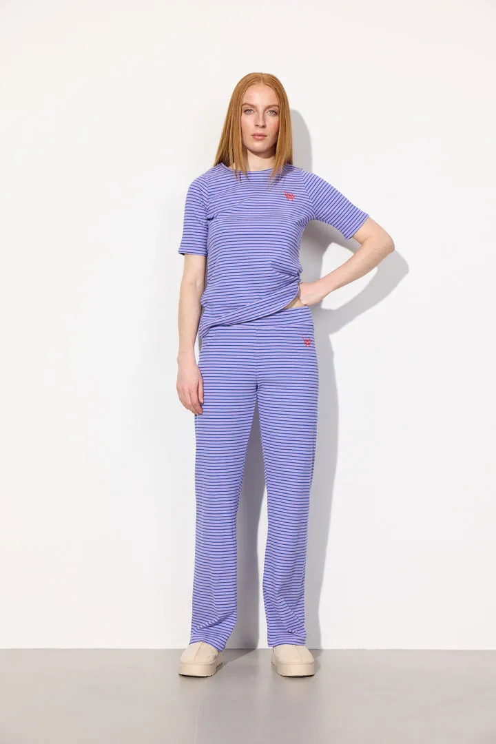 Indie T-shirt - Purple Striped