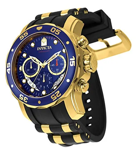 Invicta Men's 6983 Pro Diver Collection Chronograph Blue Dial Black Polyurethane Watch