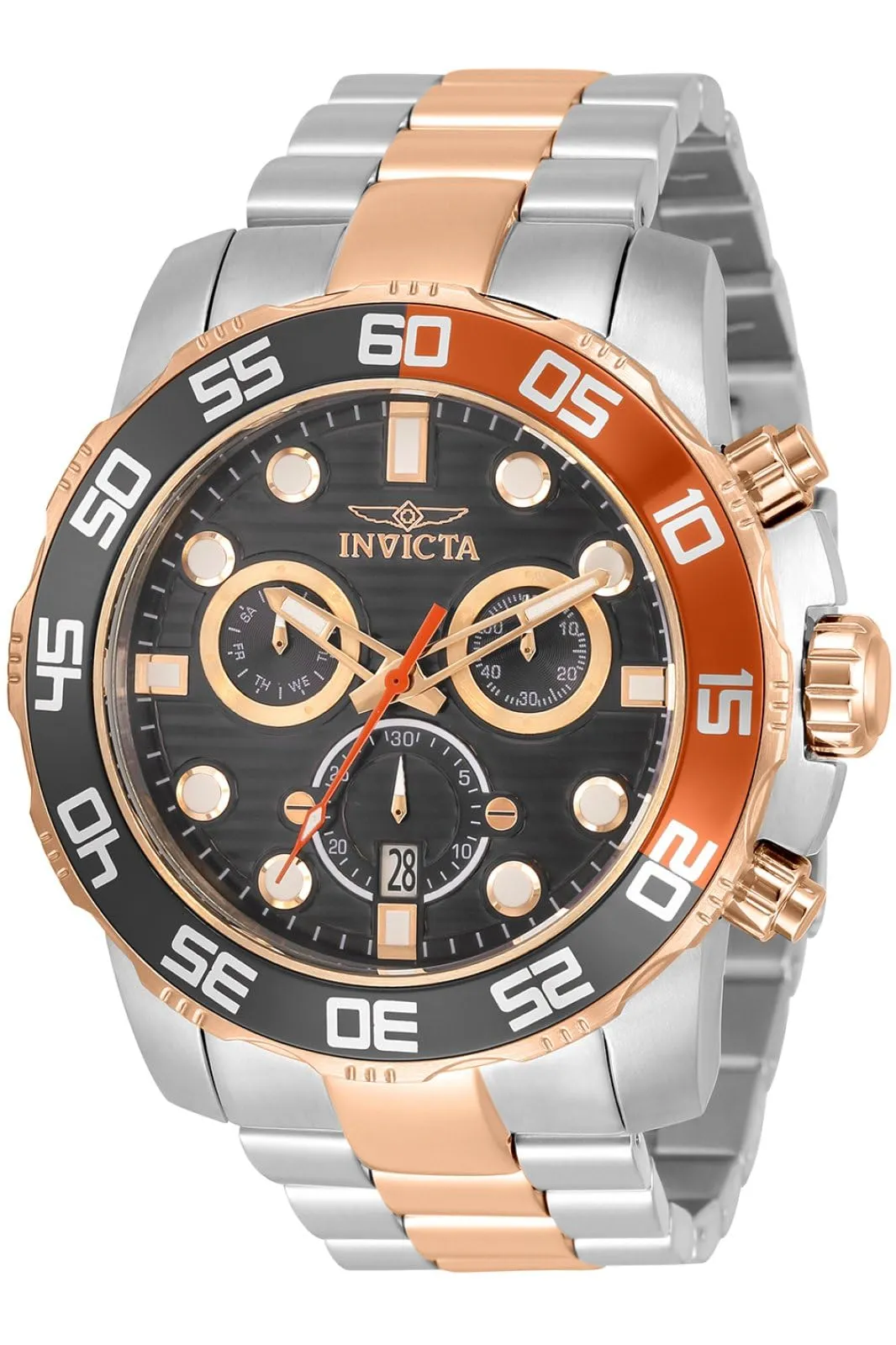 Invicta Men's Pro Diver Scuba 50mm Stainless Steel Quartz Chronograph Watch, Two Tone (Model: 33300)