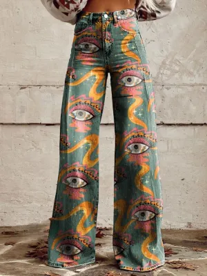 Ivy - Fashionable High-Waisted Wide-Leg Pants