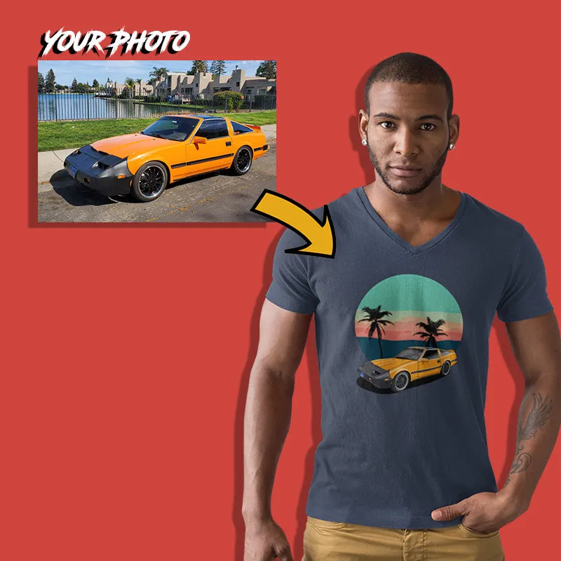 Japanese Cars | Custom Print for Men | V-Neck T-shirt