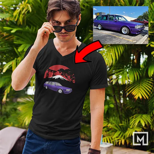 Japanese Cars | Custom Print for Men | V-Neck T-shirt