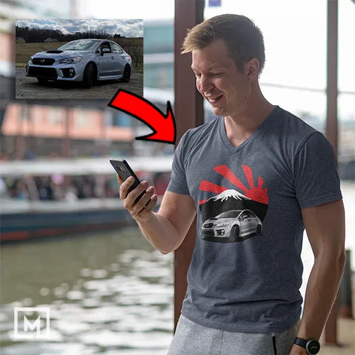 Japanese Cars | Custom Print for Men | V-Neck T-shirt
