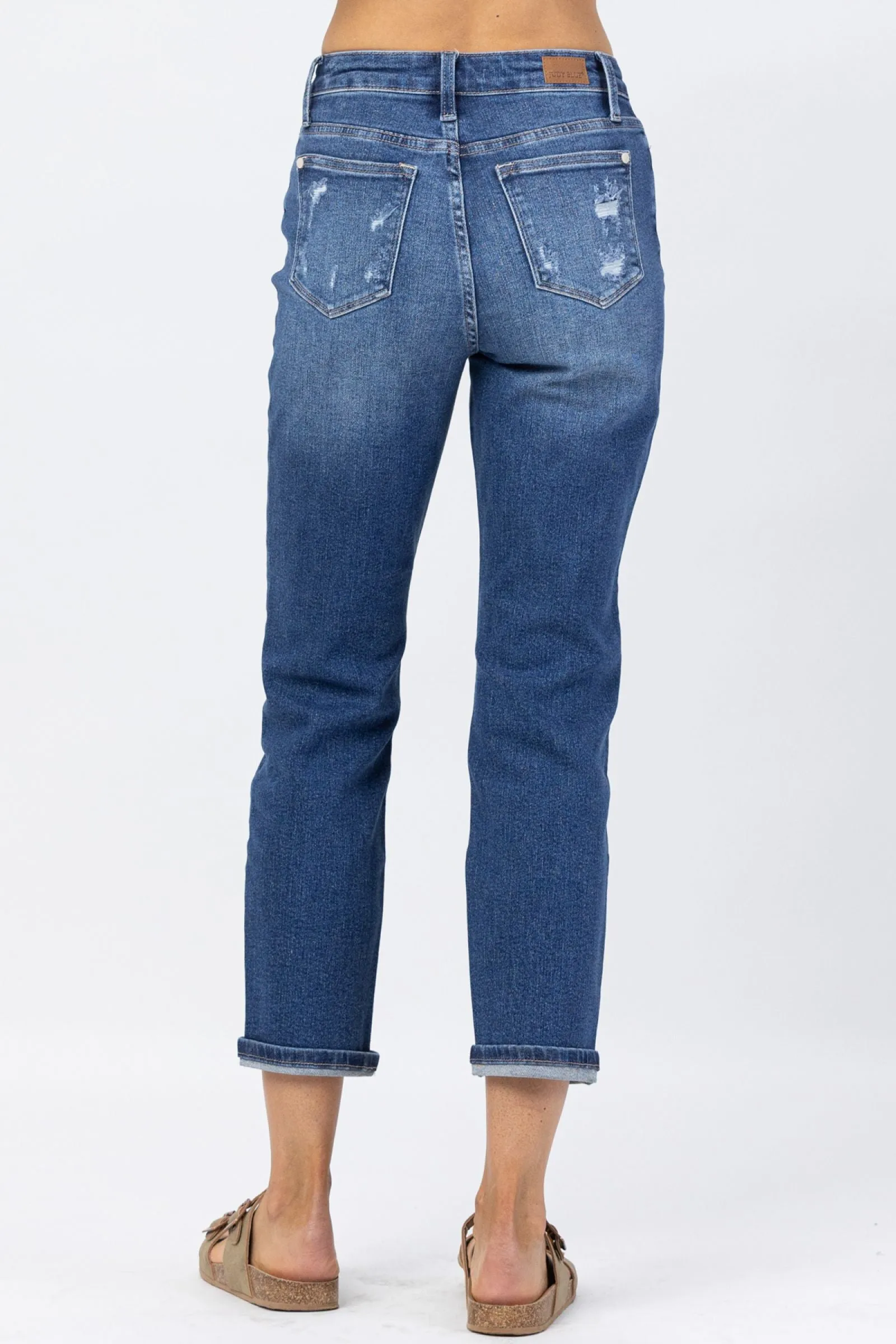 Judy Blue | Rainbow Embroidered Straight Leg