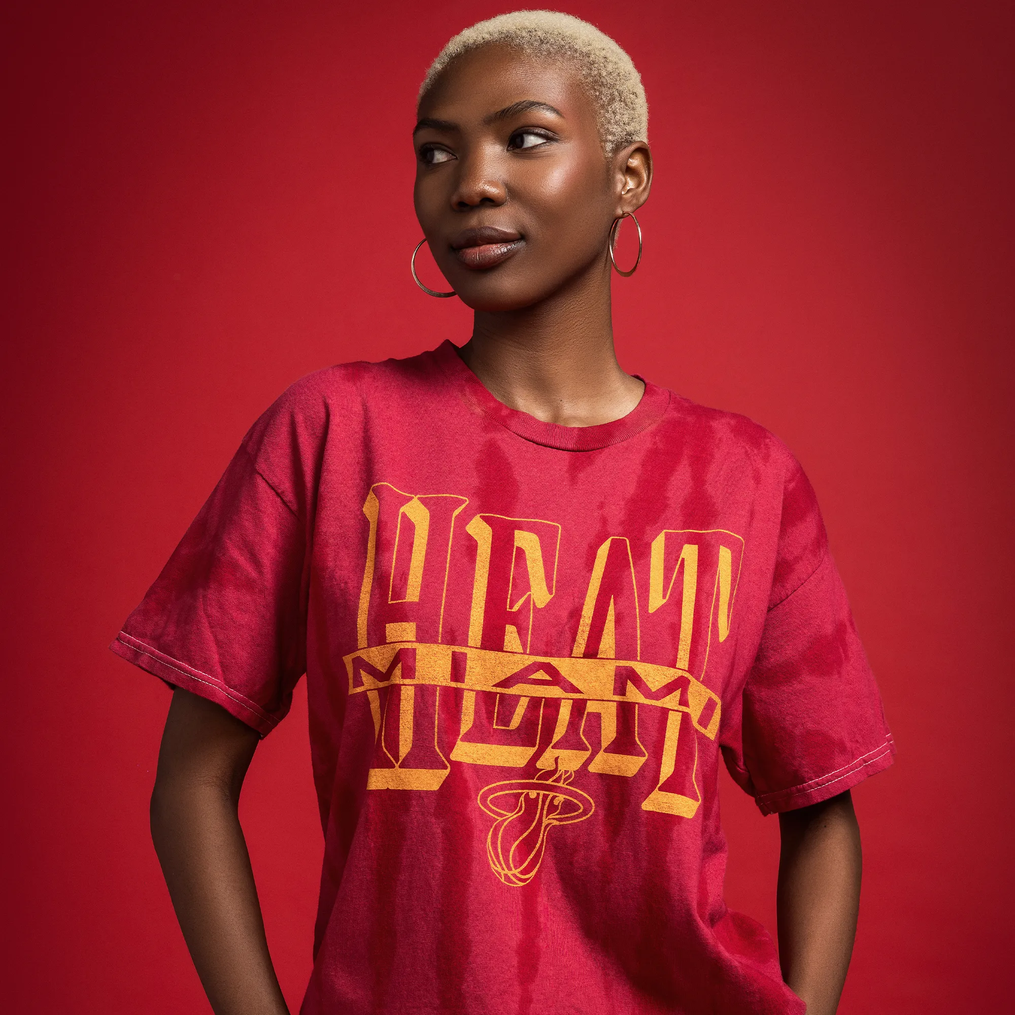 Junk Food Miami HEAT Tie-Dye Tee