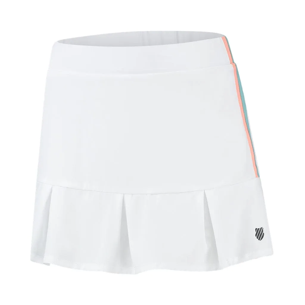K-Swiss Tac Hypercourt Pleated Badminton Skirt 3 - White