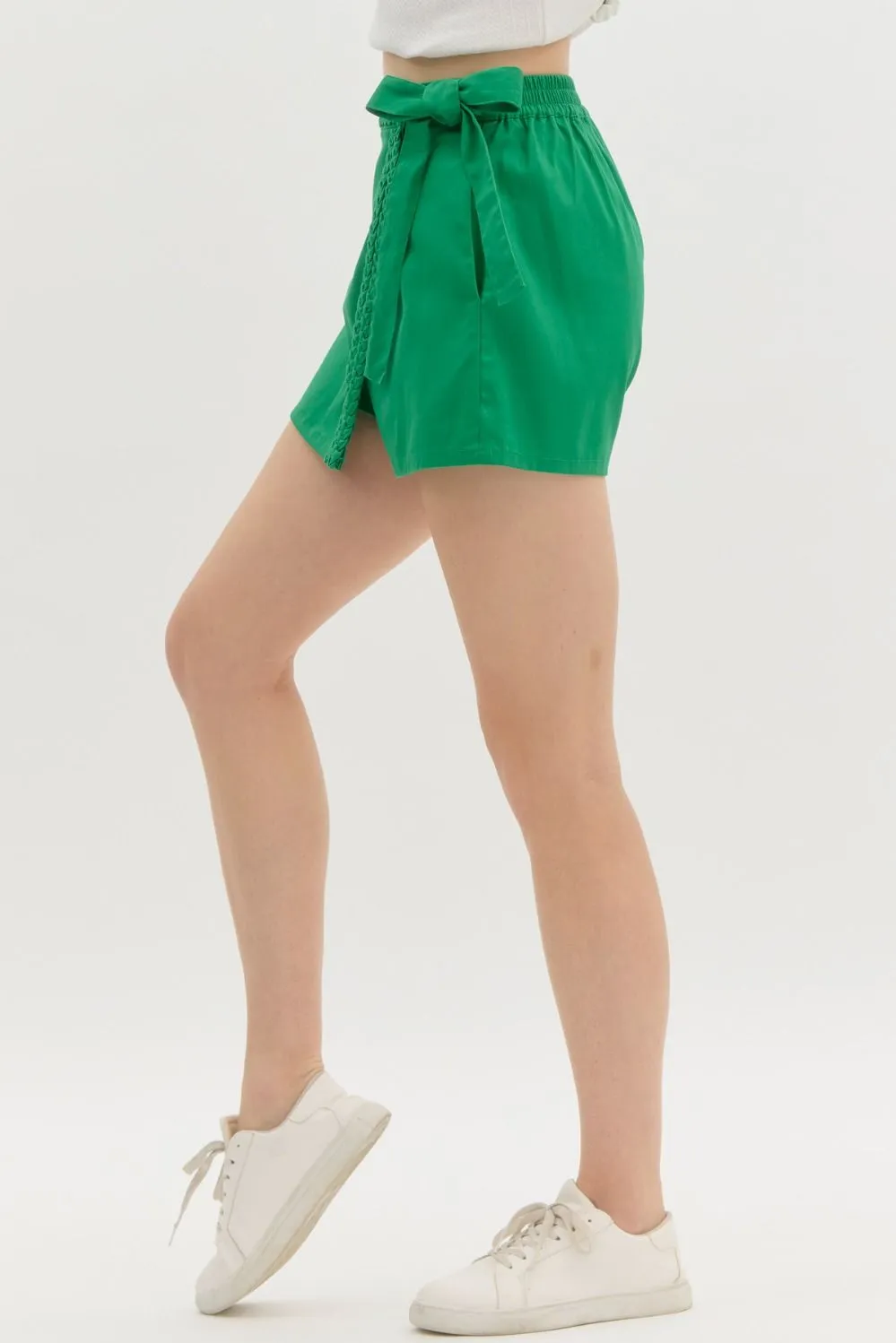 Kelly Green Braided Skort