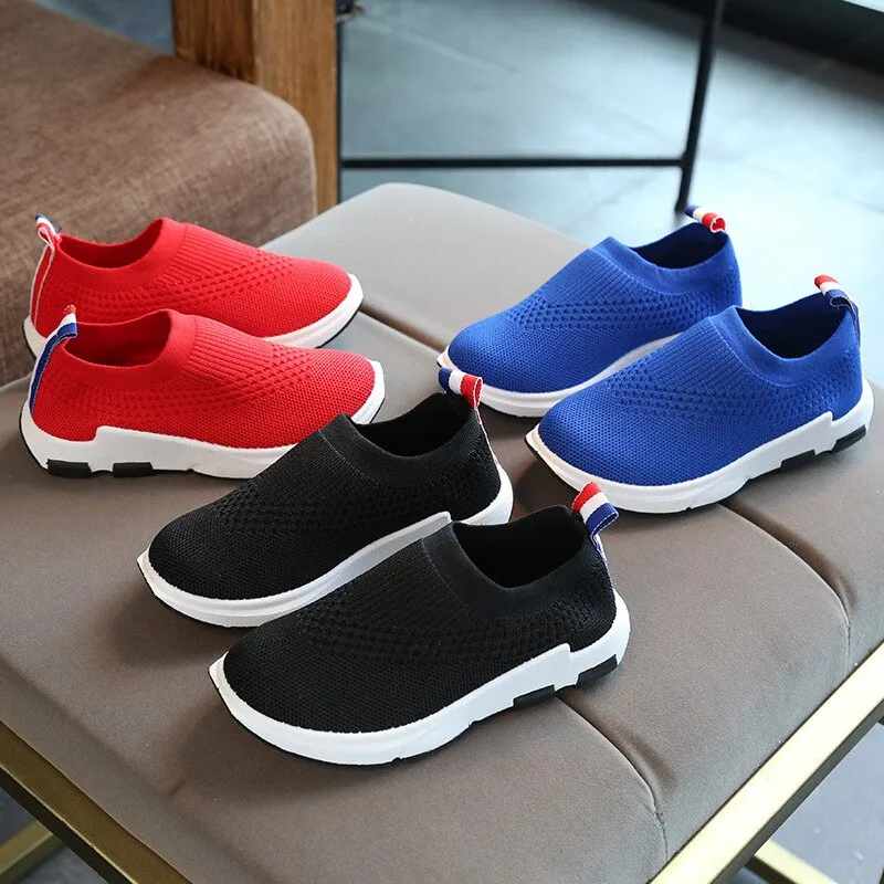 Kids Sneakers Running Children Shoes Breathable Knit Socks Sneakers