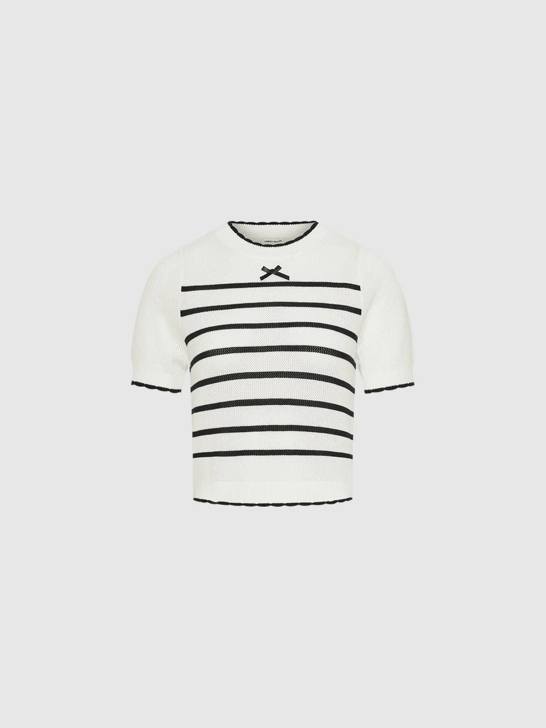 Knitted Striped T-Shirts
