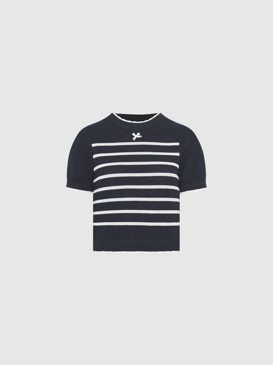 Knitted Striped T-Shirts