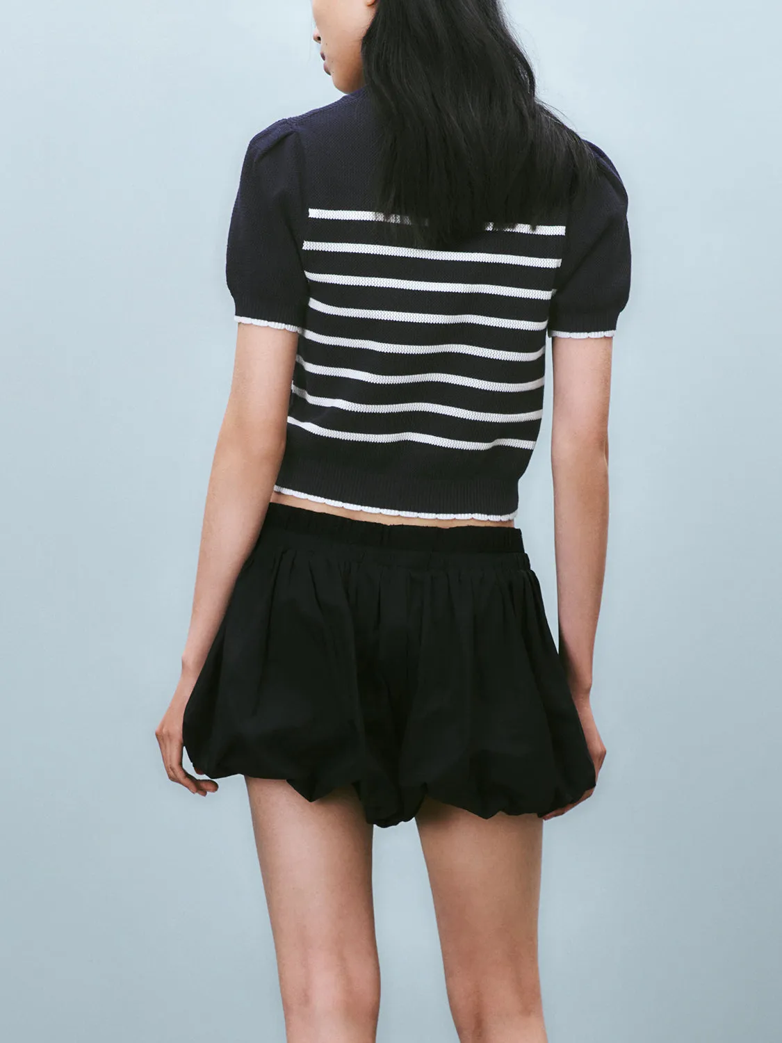 Knitted Striped T-Shirts