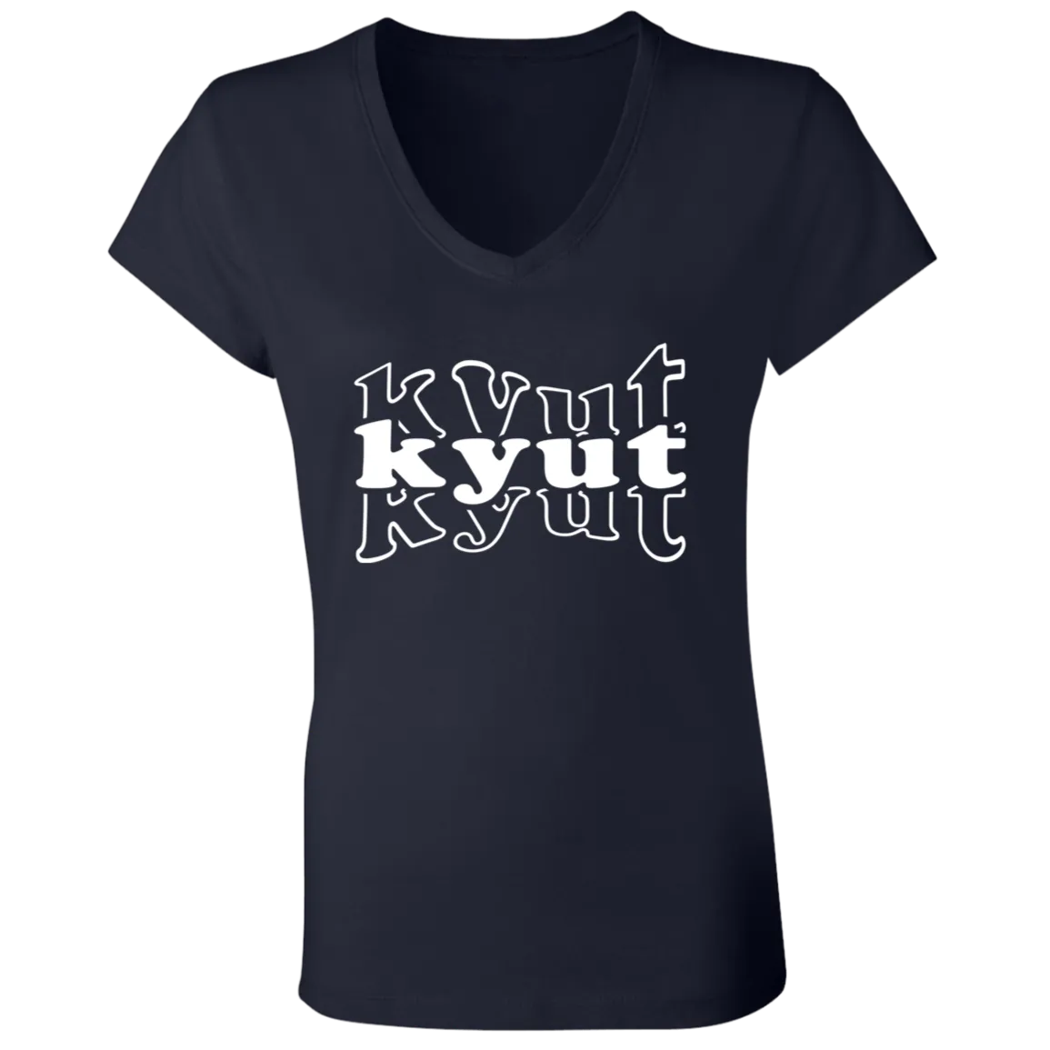 Kyut Ladies Jersey V-Neck T-Shirt