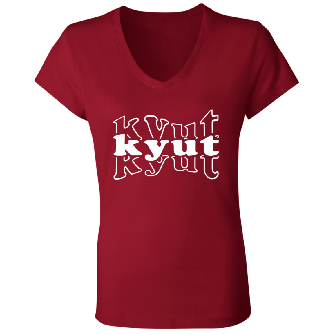 Kyut Ladies Jersey V-Neck T-Shirt