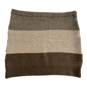 Large Bun Warmer Skirt - Shades of Brown - 228