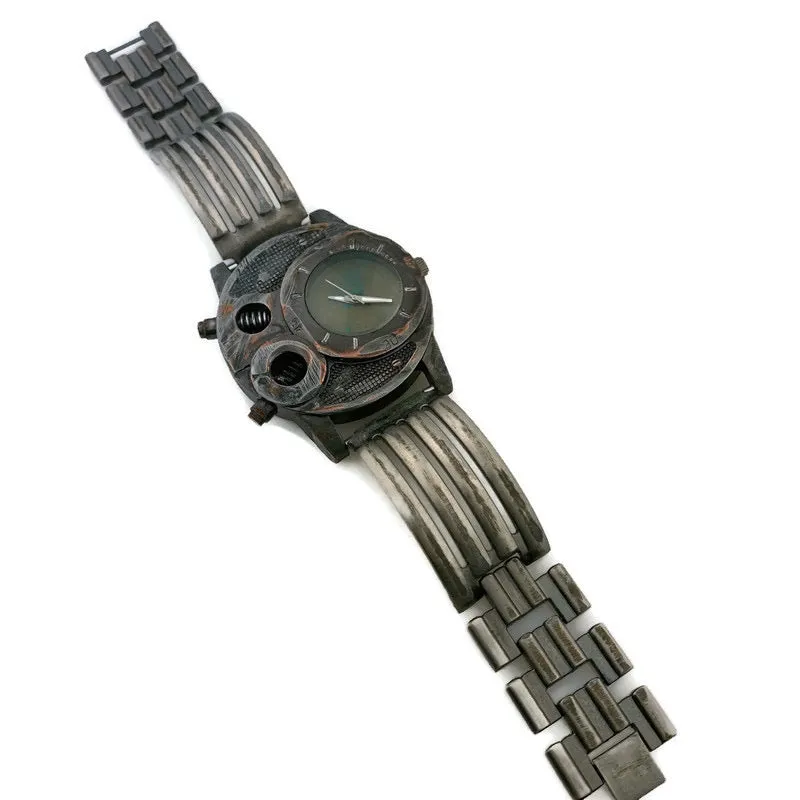Large Watch with Blue Dial