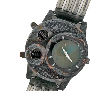 Large Watch with Blue Dial