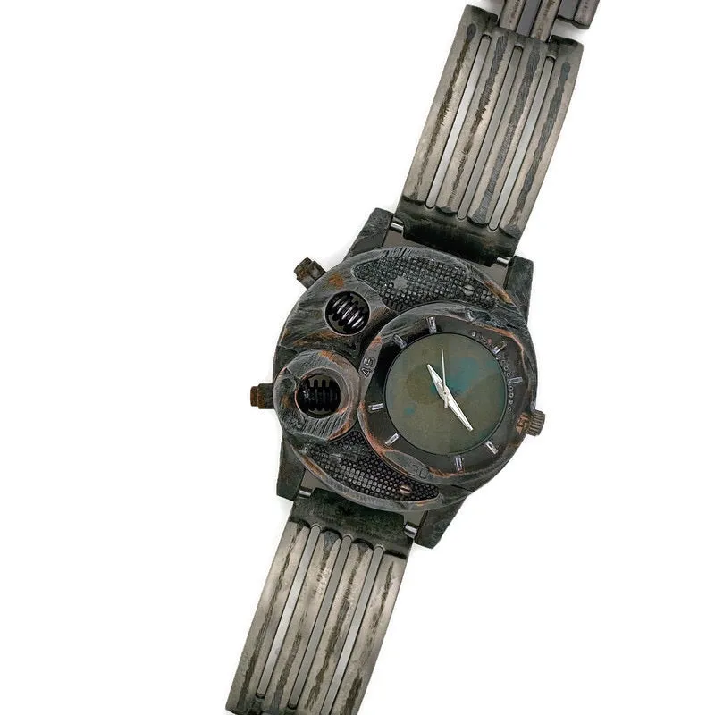 Large Watch with Blue Dial