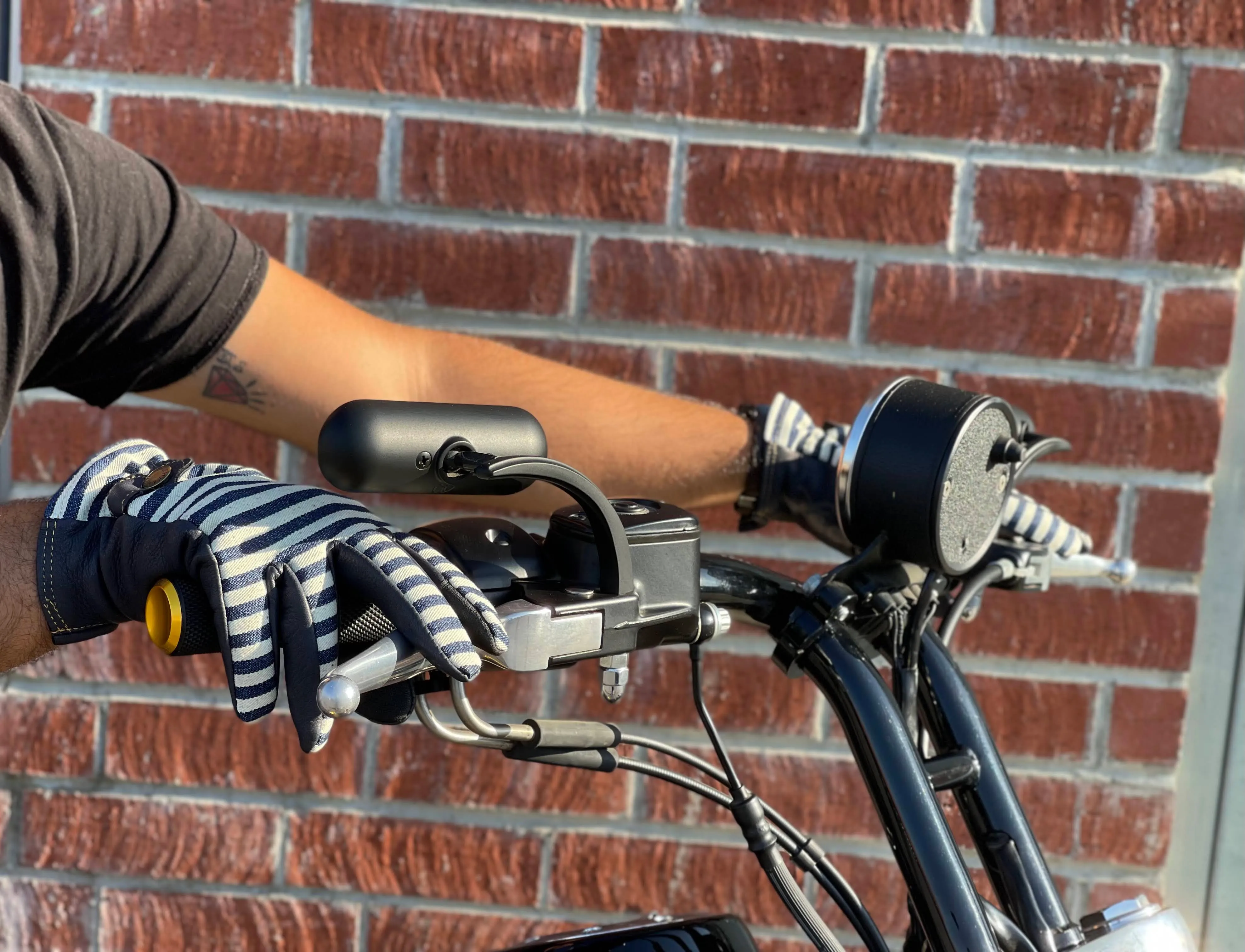 Le Pera Striped Gloves