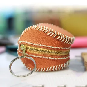 Leather Pattern Leather Coin Wallet Patterns BaseBall Coin Pouch Leather Craft Patterns Leather Templates