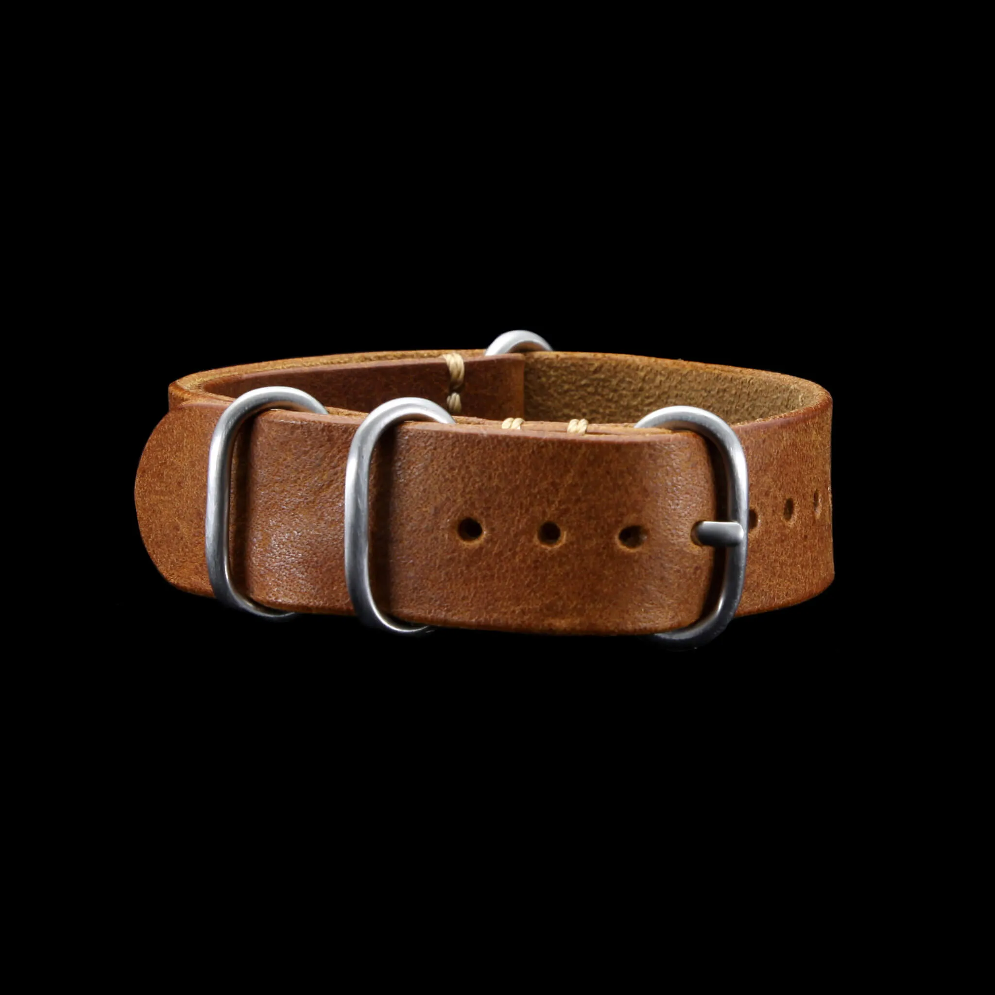 Leather Watch Strap, 4-Ring Vintage 403