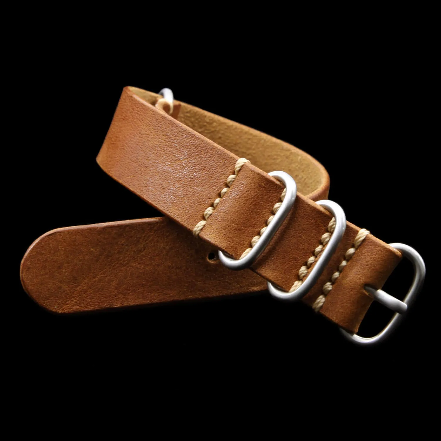 Leather Watch Strap, 4-Ring Vintage 403