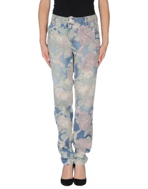 LEROCK Women's Multi-Color Straight Leg Floral Printed Denim Jeans Sz 26 NEW