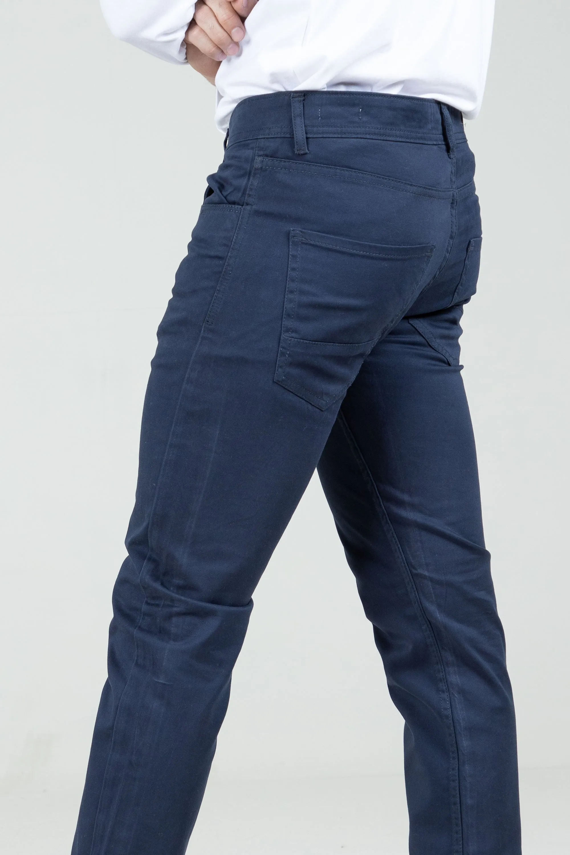 Light Navy-Slim Fit Pants